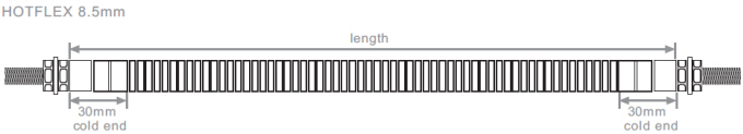 Hotflex flexible rod element